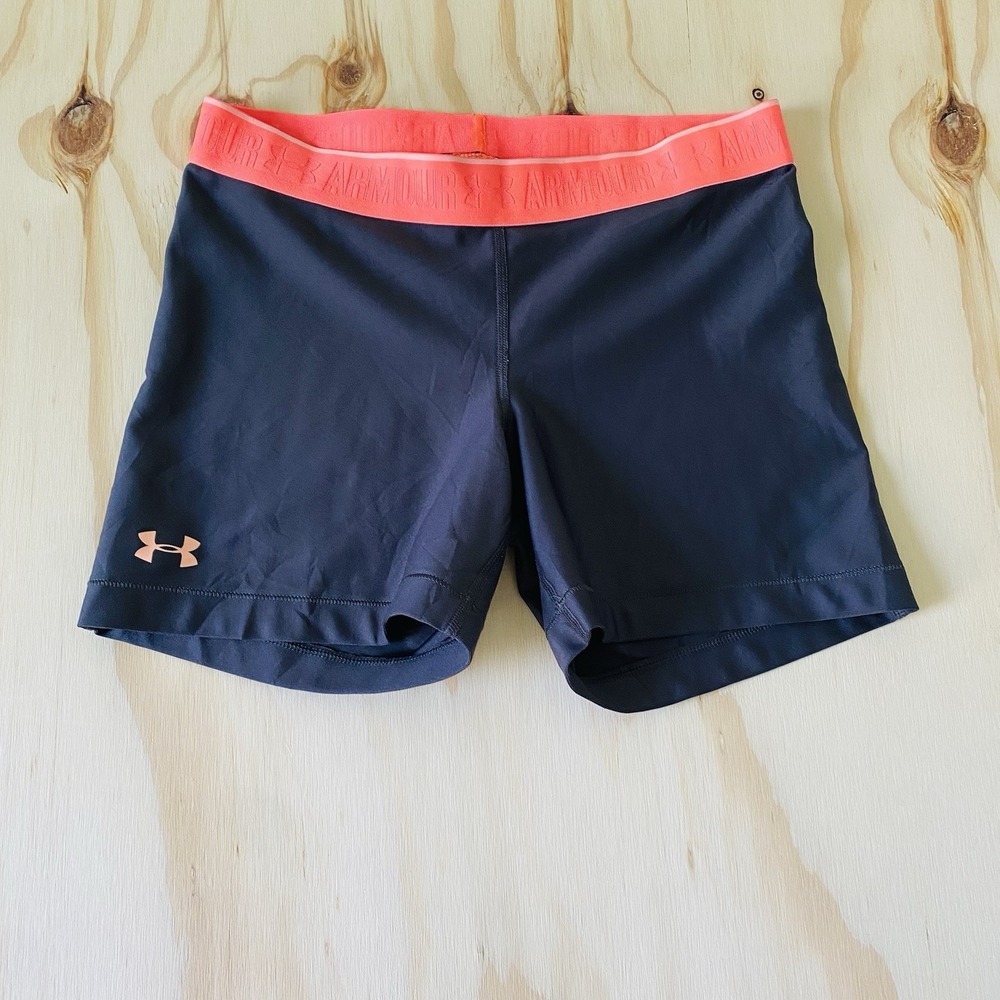 Under Armour HeatGear Shorts Black Size Medium Armour Shorty Women's Compression